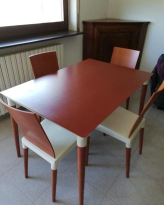 Kartell- miss trip tavolo + 4 sedie
