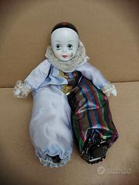 Bambola Pierrot Vintage Anni '80