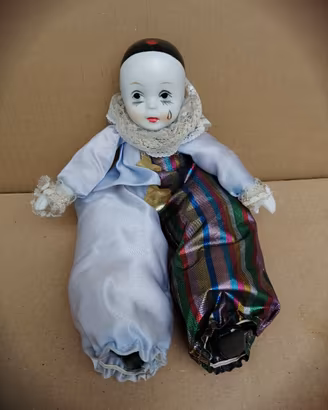 Bambola Pierrot Vintage Anni '80