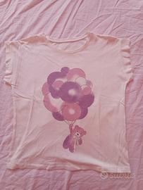 t-shirt bianca con stampa