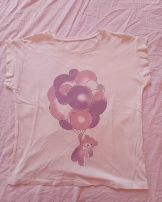 t-shirt bianca con stampa
