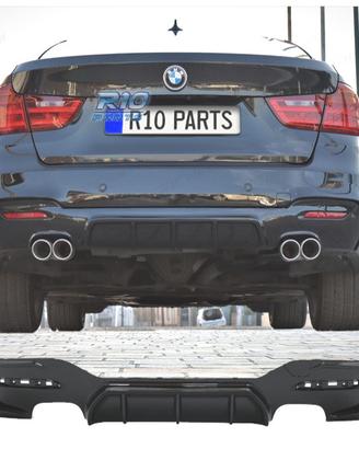 DIFFUSORE BMW F34 GT LOOK M PERFORMANCE NERO LUCID