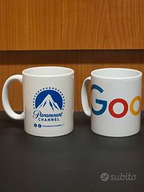 ☕ 2 Tazze Google & Paramount Channel da collezione