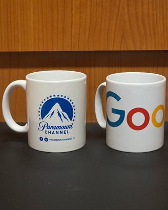 ☕ 2 Tazze Google & Paramount Channel da collezione