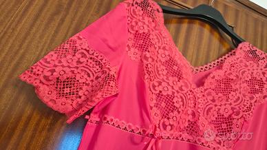 Camicia da notte  lunga con pizzo donna tg 44