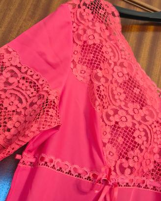 Camicia da notte  lunga con pizzo donna tg 44
