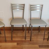 Sedie cucina in metallo ed ecopelle