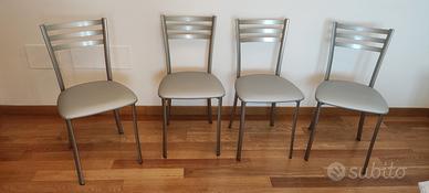 Sedie cucina in metallo ed ecopelle