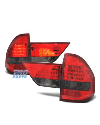 FANALI BMW X3 E83 03-06 LED ROSSO AFFUMICATO