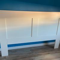 Testiera Letto contenitore bianca