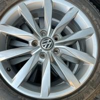 Set 4 ruote complete con cerchi originali VW