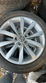 Set 4 ruote complete con cerchi originali VW