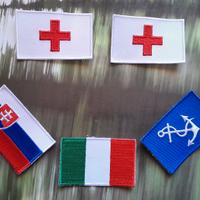 toppe con bandiere ricamate, accessori per zaini 