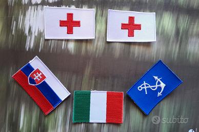 toppe con bandiere ricamate, accessori per zaini 