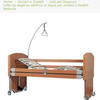 Letto  e sollevatore elettrico