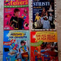 4 libricini/riviste con lavoretti per bambini