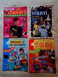 4 libricini/riviste con lavoretti per bambini