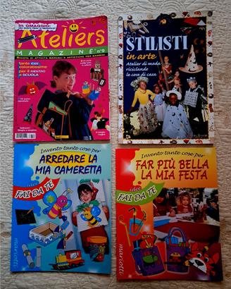 4 libricini/riviste con lavoretti per bambini