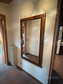 Specchio in legno massello anni ‘40
