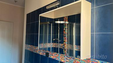 Specchio contenitore bagno 