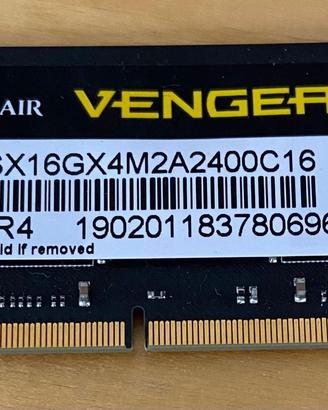 CORSAIR VENGEANCE DDR4 8GB SODIMM 2400MHZ CL16