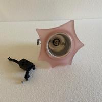 Coppia faretti con vetro di Murano da incasso