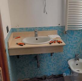 Mobile bagno marmo 120cm