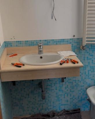 Mobile bagno marmo 120cm