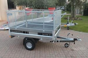 Carrello con sponde grigliate 200 x 145 x 106 cm