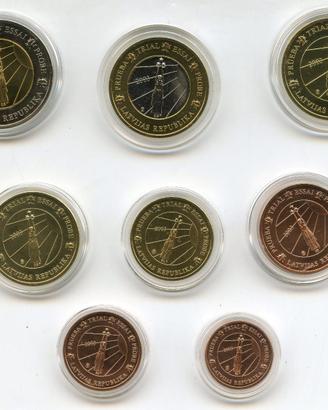 LETTONIA LATVIA 2003 EURO PROBEN ESSAI SPECIMEN PR