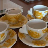 Set di 6 tazzine e 6 piattini per caffe della THUN