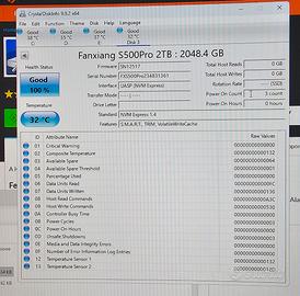 SSD NVMe M2 Fanxiang S500 PRO 2tb Nuovo 