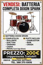 Batteria Acustica - Dixon Spark