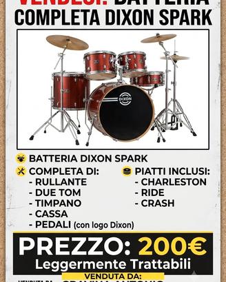 Batteria Acustica - Dixon Spark