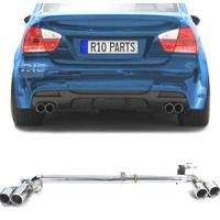 KIT CONVERSIONE SCARICO BMW E90 E91 LOOK M DOPPIO 