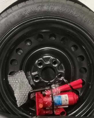 Ruotino di scorta 125/80 R16 con crick oleo
