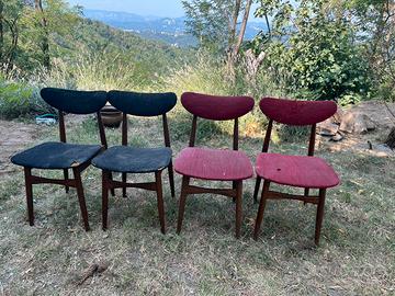 4 Sedie Rajmund Halas Polonia anni 60