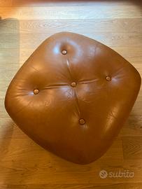 Pouf in pelle