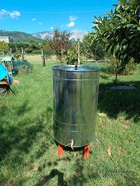 BOTTE IN ACCIAIO INOX per vino/olio con rubinetto