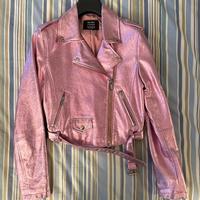 Giacca in pelle donna Bershka XS rosa
