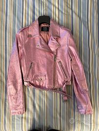 Giacca in pelle donna Bershka XS rosa