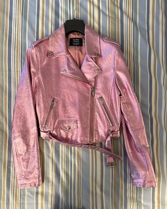 Giacca in pelle donna Bershka XS rosa