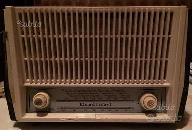 Radio d'epoca a valvole Wundercart funzionante
