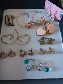 lotto orecchini donna/ragazza