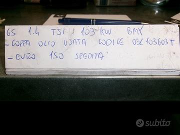 Coppa olio volkswagen golf v 1.4 tsi tipo bmy