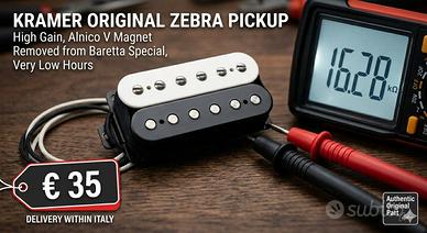 Pickup Kramer Humbucker Zebra - High Gain (16.28k)