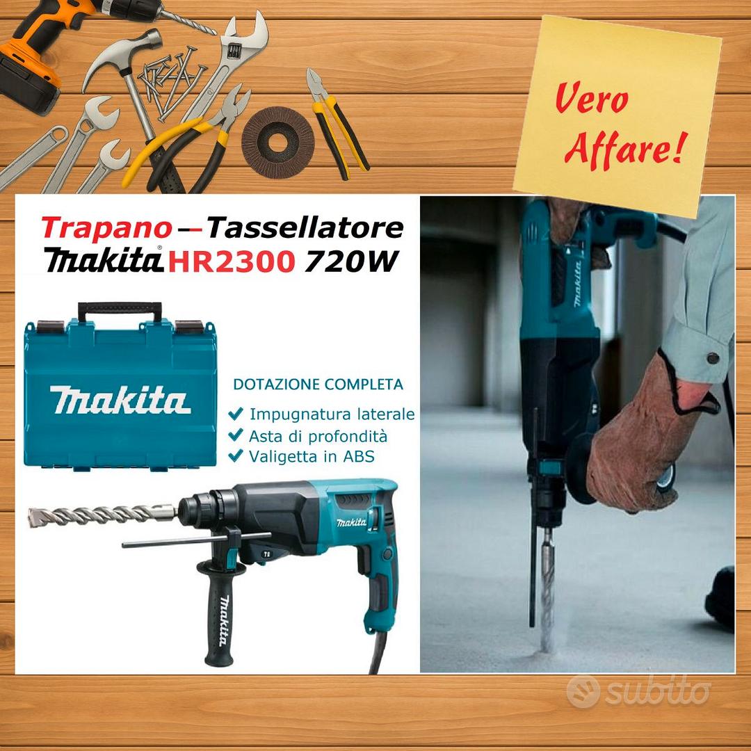 MAKITA® HR2300★TRAPANO TASSELLATORE 720W★1200 RPM - Giardino e Fai da ...