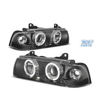 FARI BMW E36 90-99 ANGEL EYES FONDO NERO CCFL
