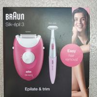 Braun Silk epil 3 Epilator+ Bikini styler nuovo 