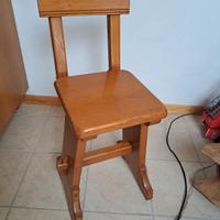 2 sedie legno massiccio 